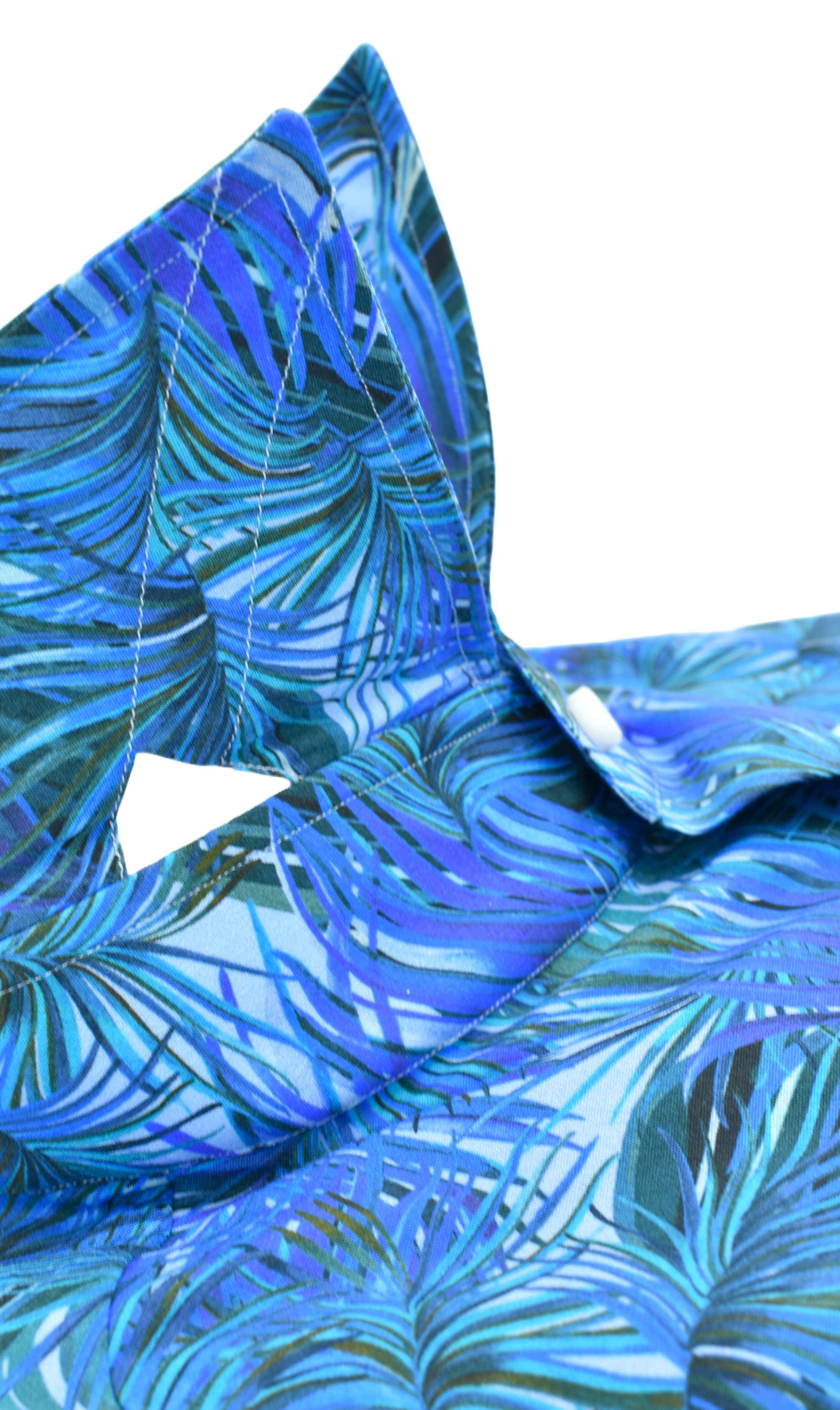 Hemd Handgemacht in Italien Slim Fit Palmen