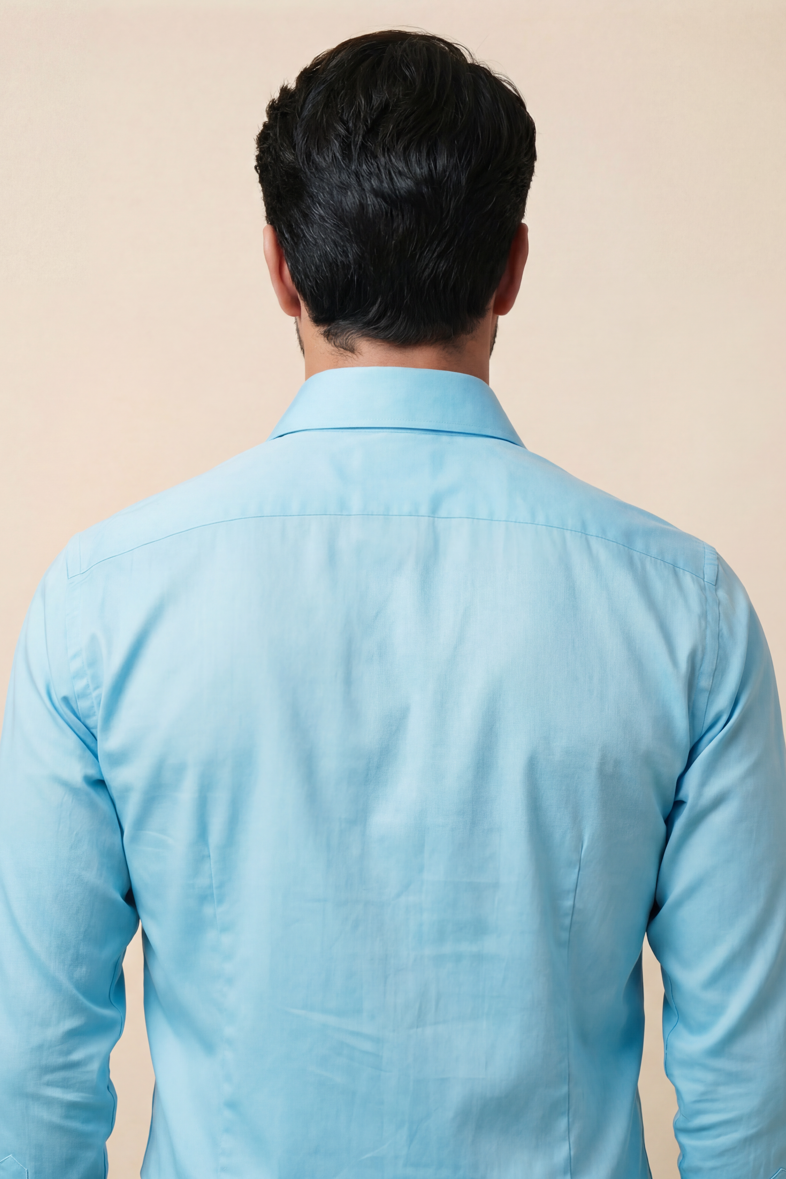 Vollzwirn Hemd Slim Fit Blau