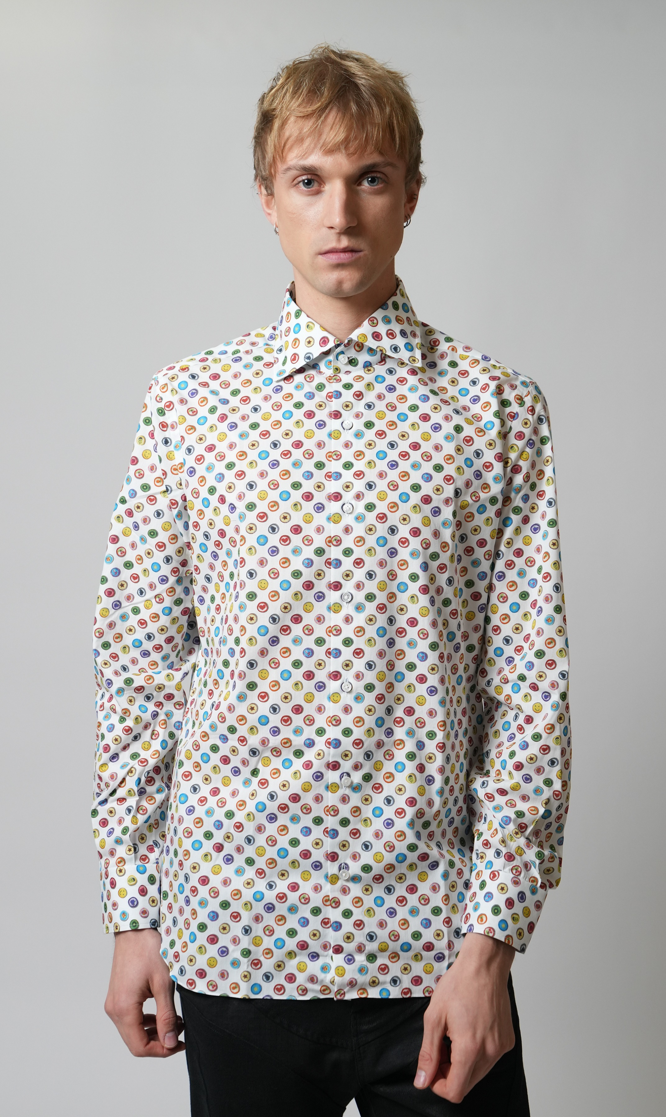 Hemd Handgemacht in Italien Slim Fit Knöpfe