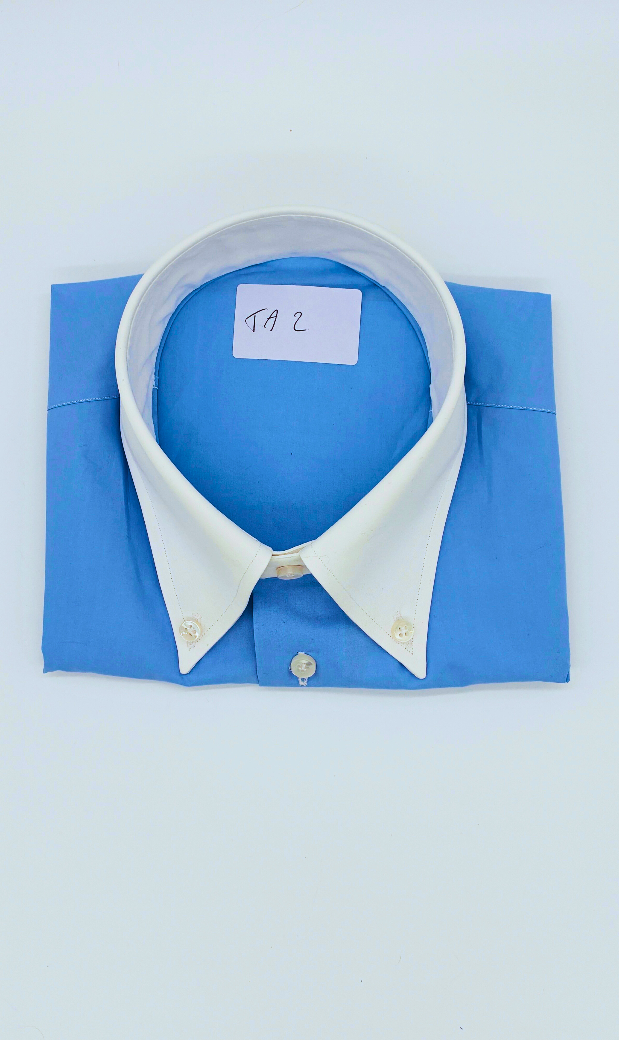 Sky 100/2 Full-twist. 100% Cotton by Bersini Handmade in Italy - striped - checked