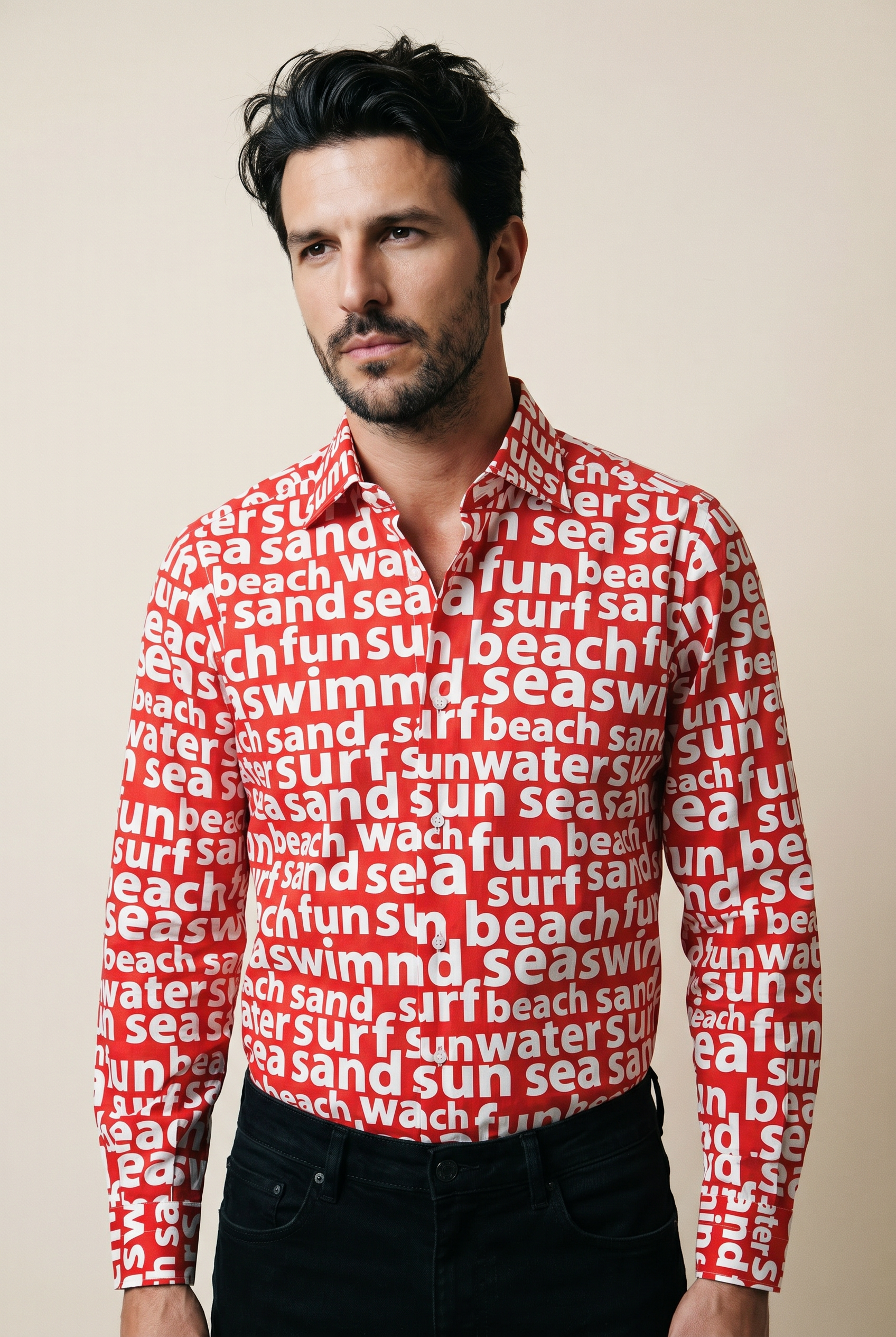 Surferprint Hemd Slim Fit