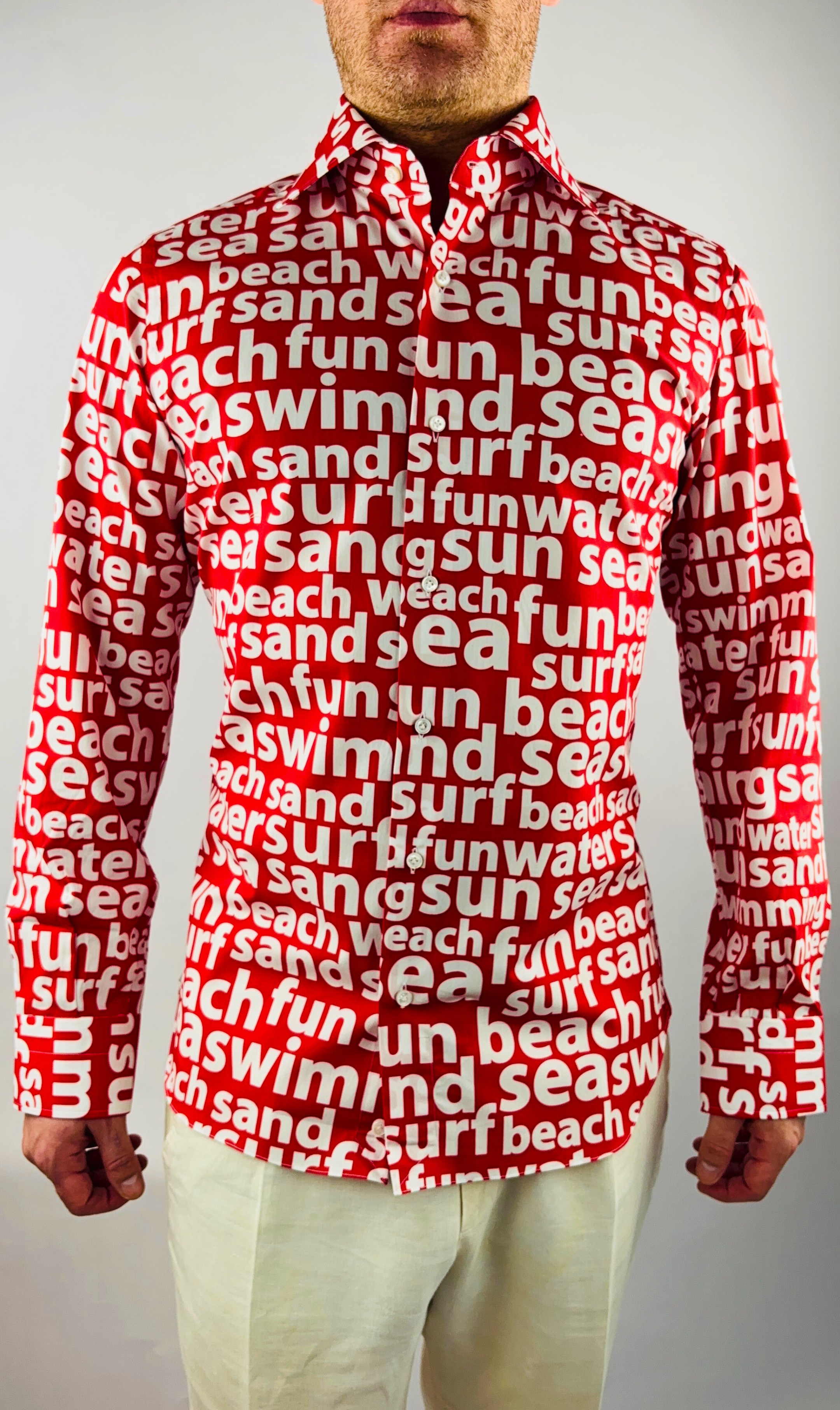 Shirt Handmade in Italy Slim Fit Surfer