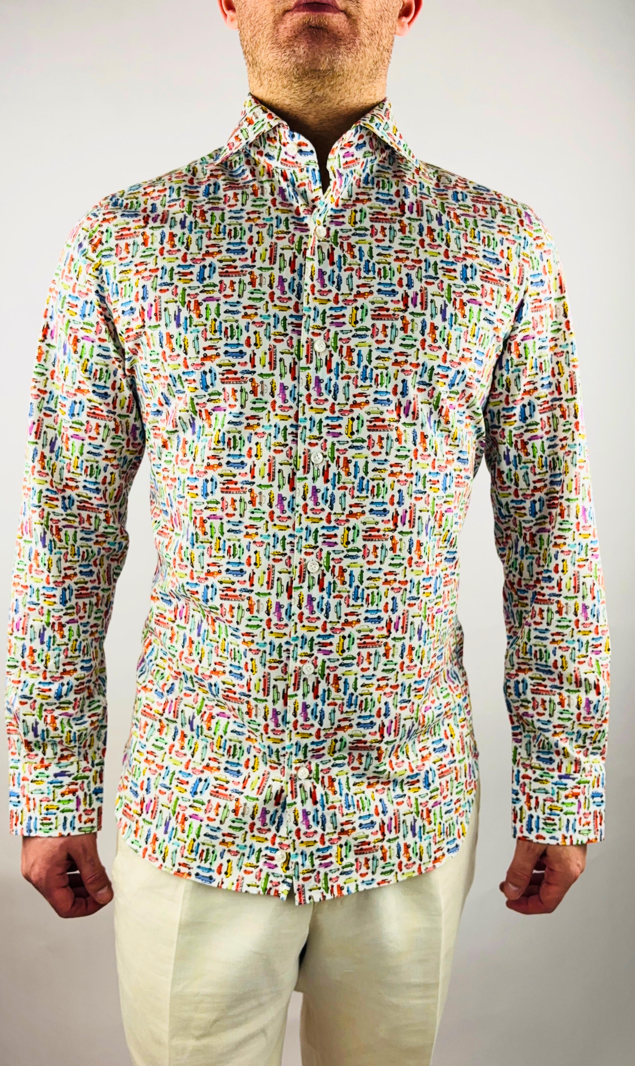 Shirt Handmade in Italy Slim Fit Cars