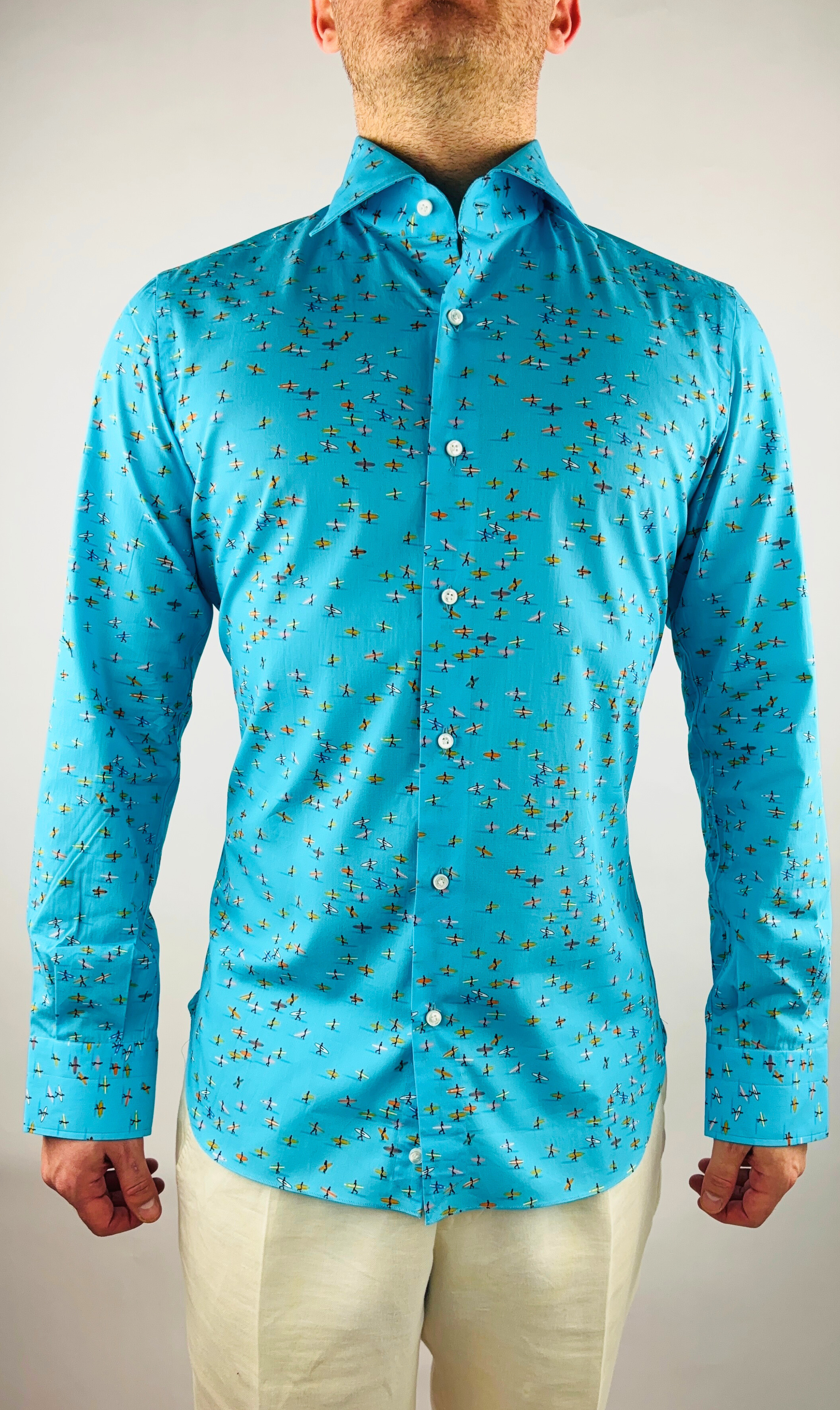 Shirt Handmade in Italy Slim Fit Surfer