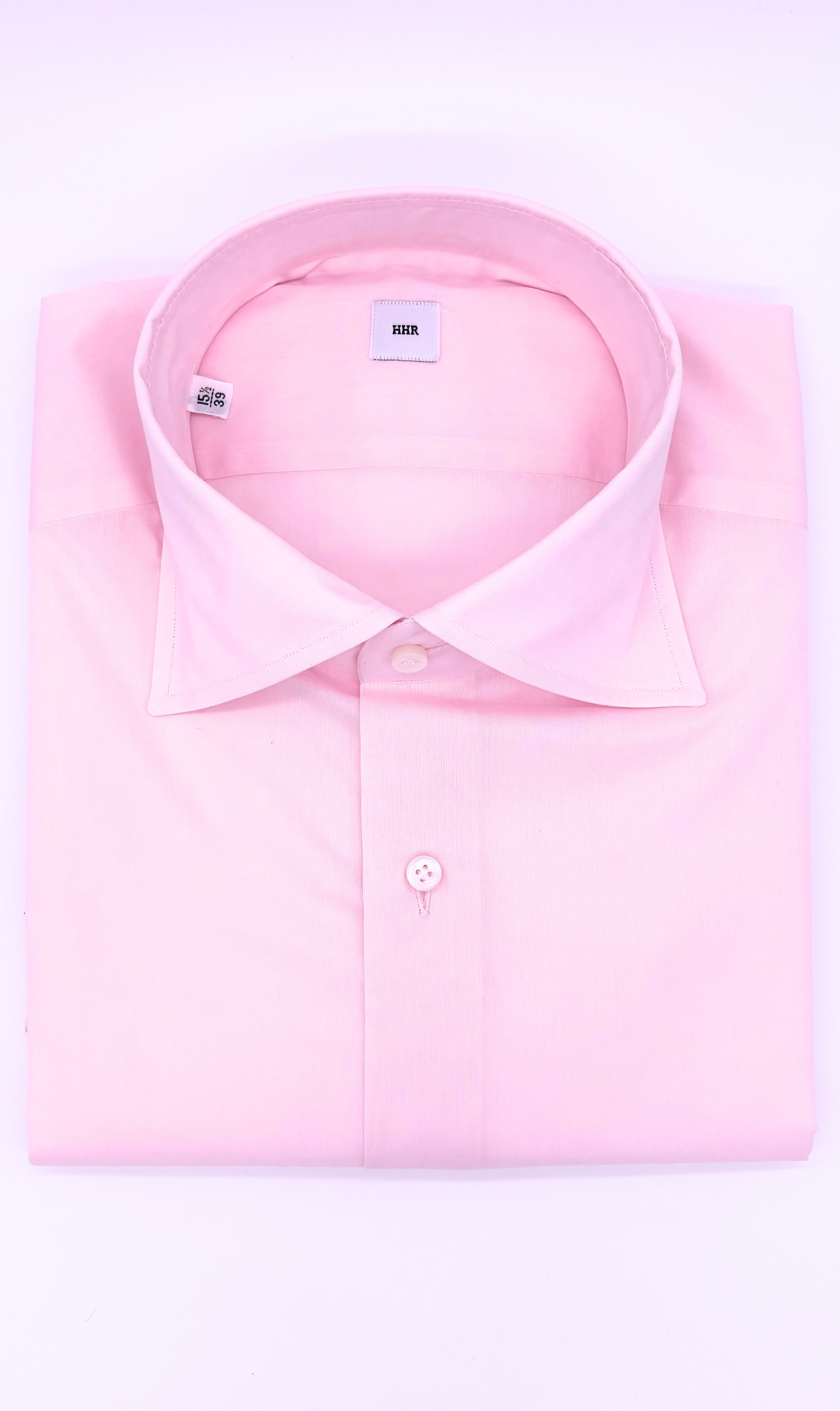 Nachhaltiges Herrenhemd in Rosa, Slim-Fit-Schnitt, handgefertigt in Italien aus ägyptischer Baumwolle.
