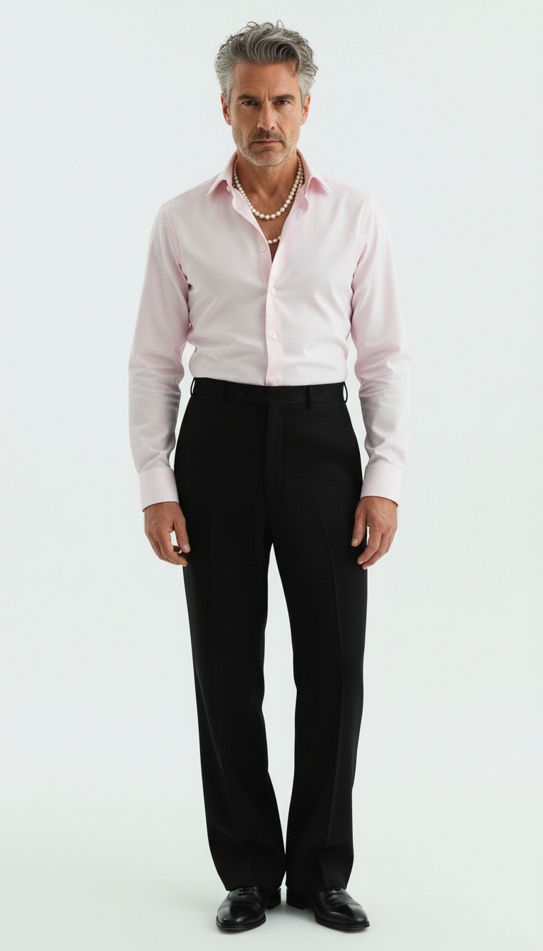 Shirt Handmade in Italy Two-Twist Slim Fit Pink