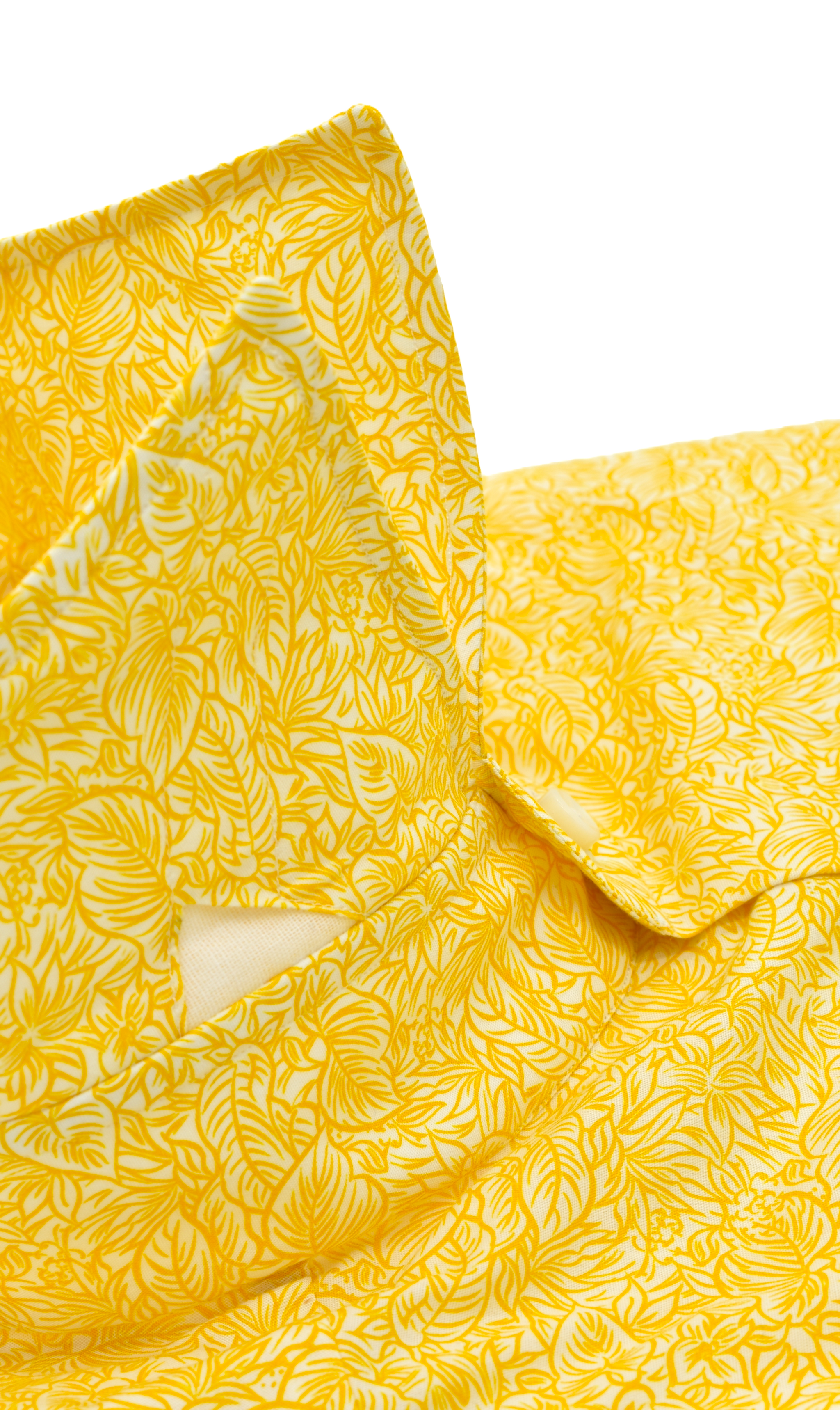 Hemd Handgemacht in Italien Slim Fit Gelb