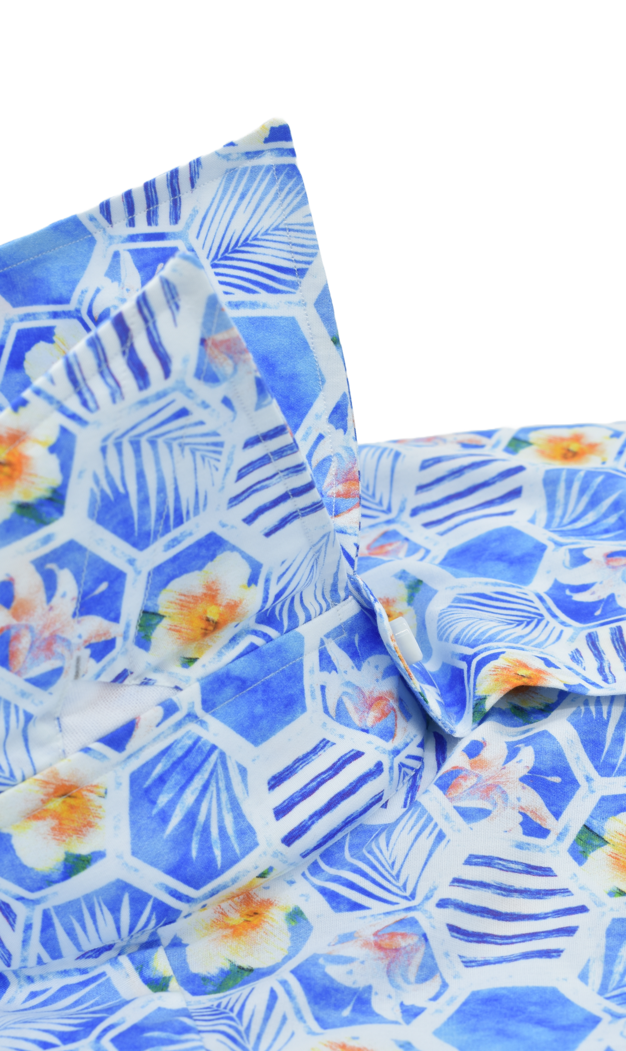 Hemd Handgemacht in Italien Slim Fit Blumen