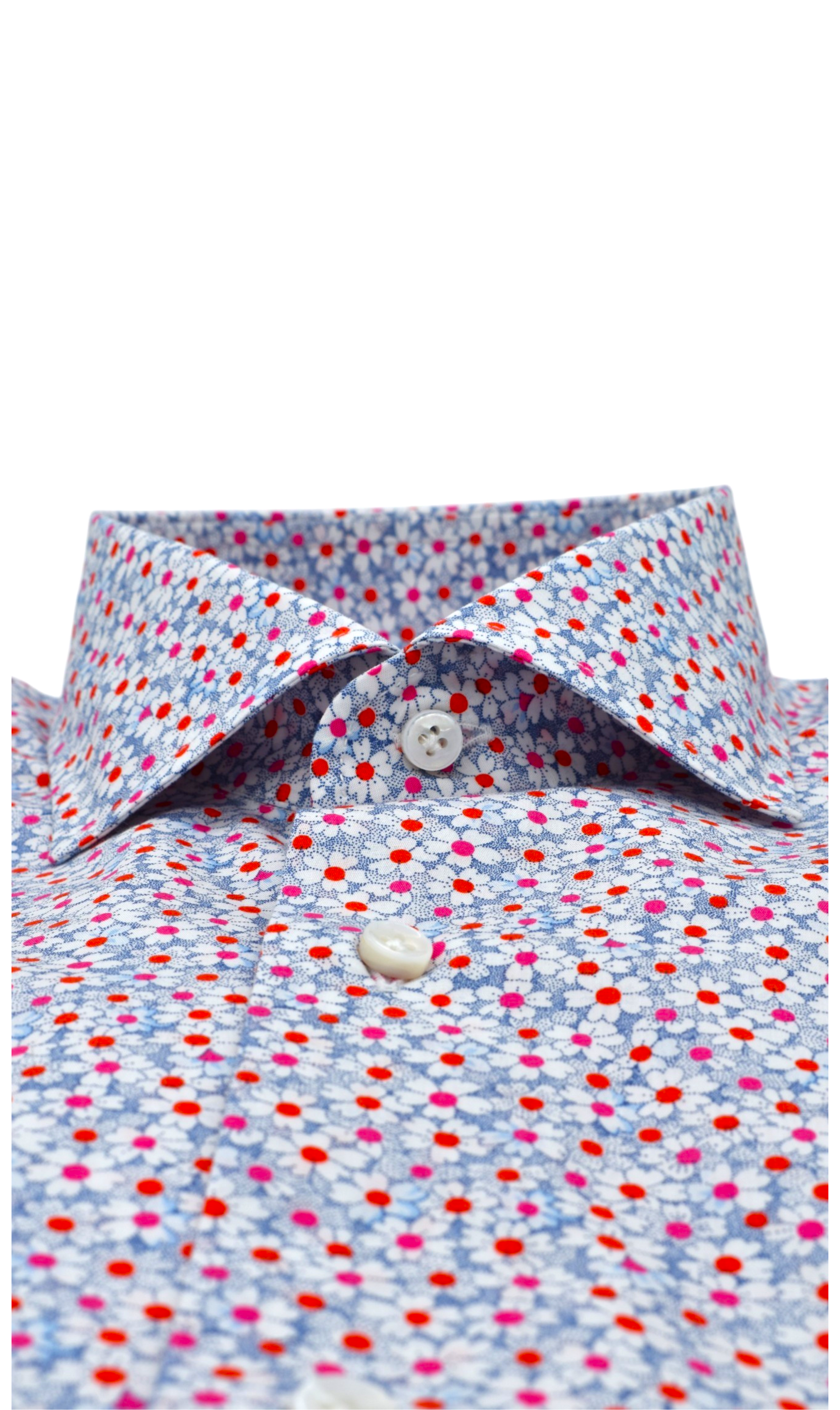 Detailansicht des Kragens des Herrenhemdes Sartoriali No. 13 – Elegante Verarbeitung und hochwertige Baumwolle für einen luxuriösen Look.