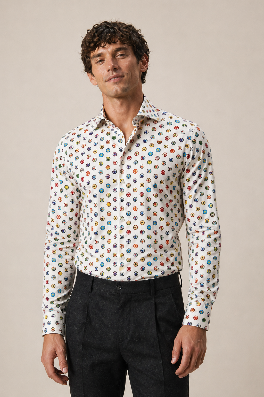 Shirt Handmade in Italy Slim Fit Buttons
