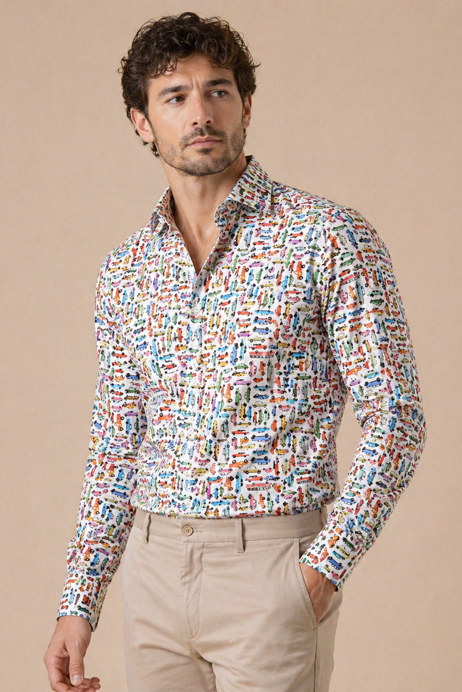 Shirt Handmade in Italy Slim Fit Cars