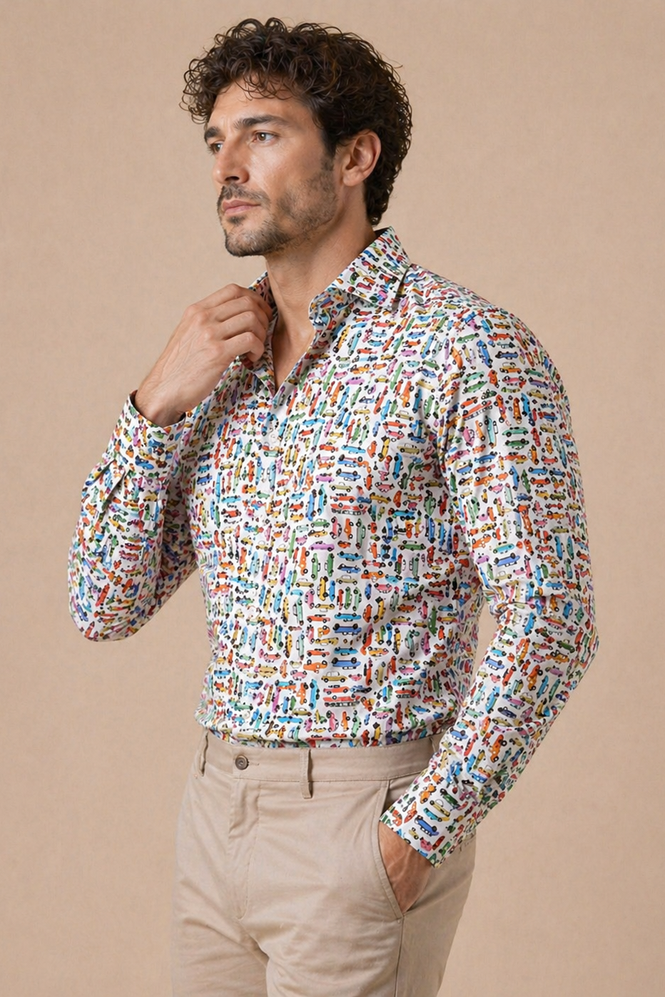 Shirt Handmade in Italy Slim Fit Cars