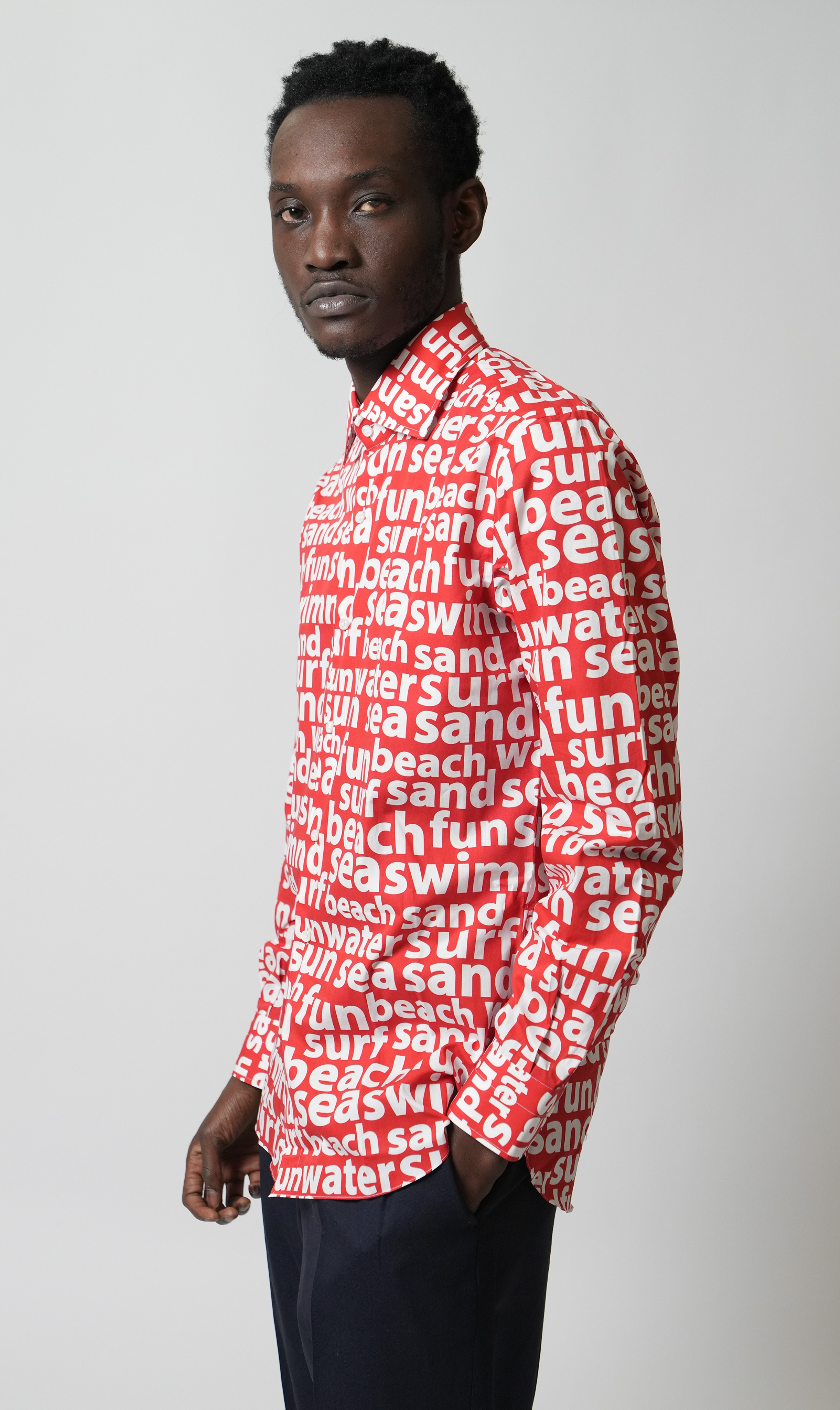 Hemd Handgemacht in Italien Slim Fit Surfer