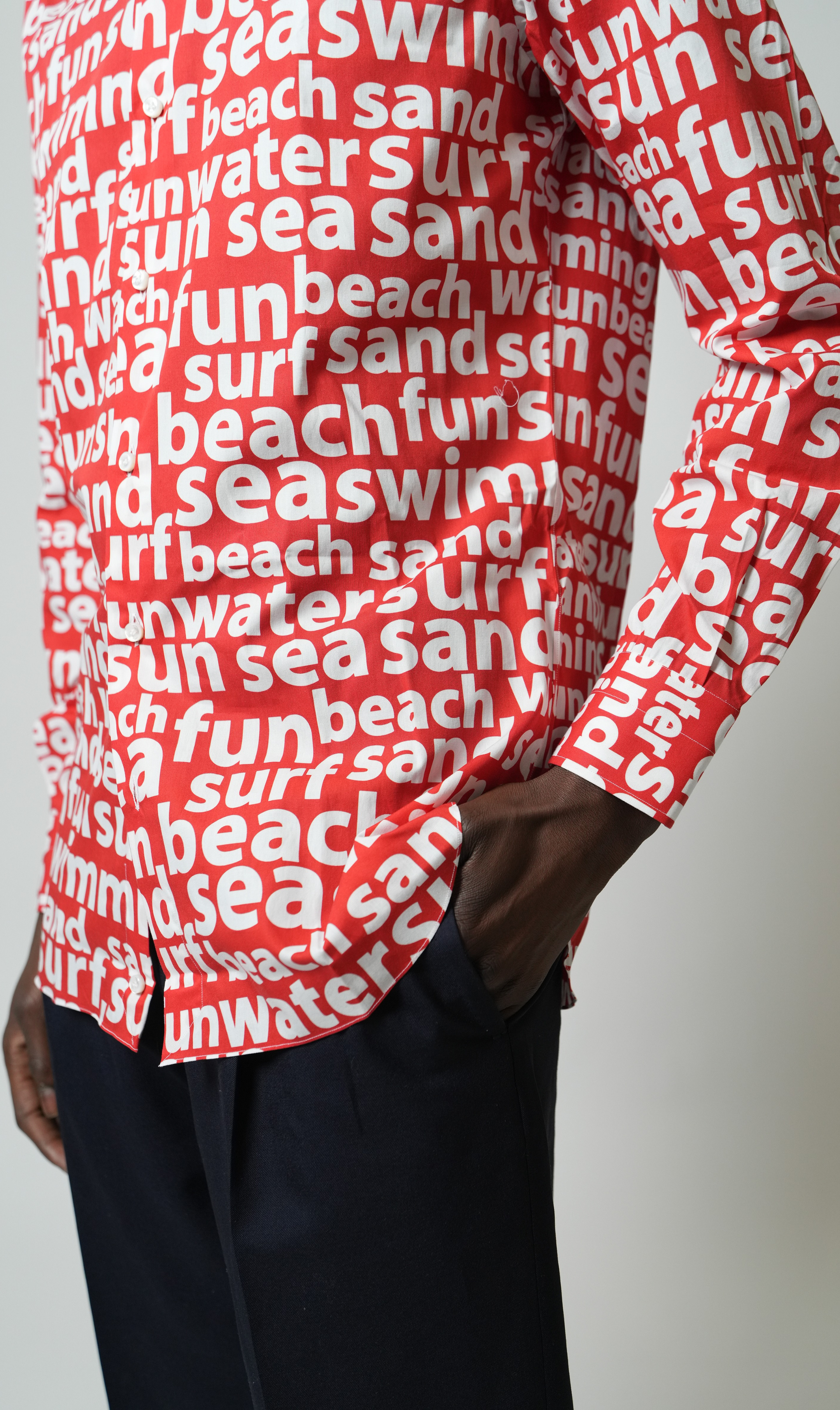 Hemd Handgemacht in Italien Slim Fit Surfer