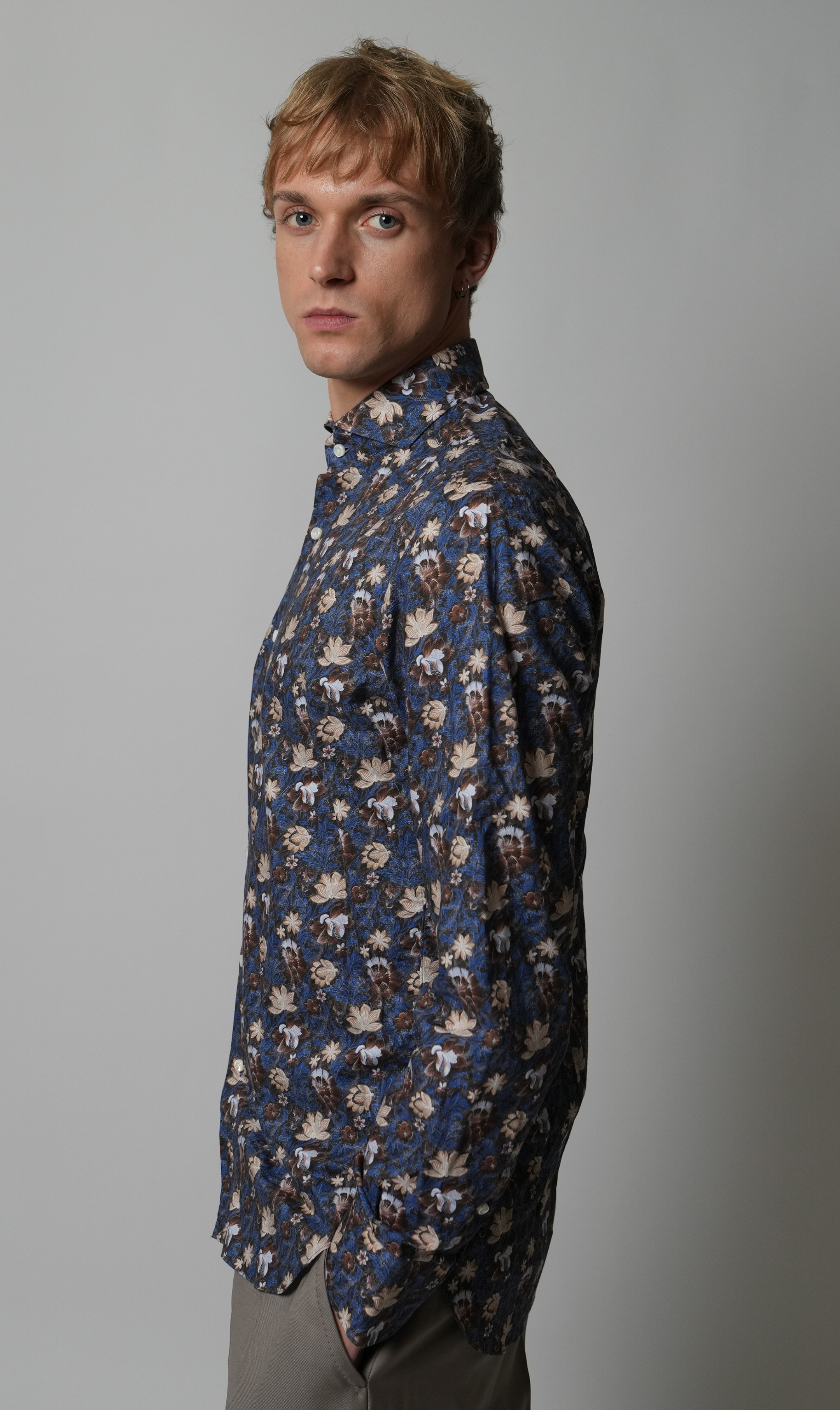 Blumenprint Hemd Regular Fit