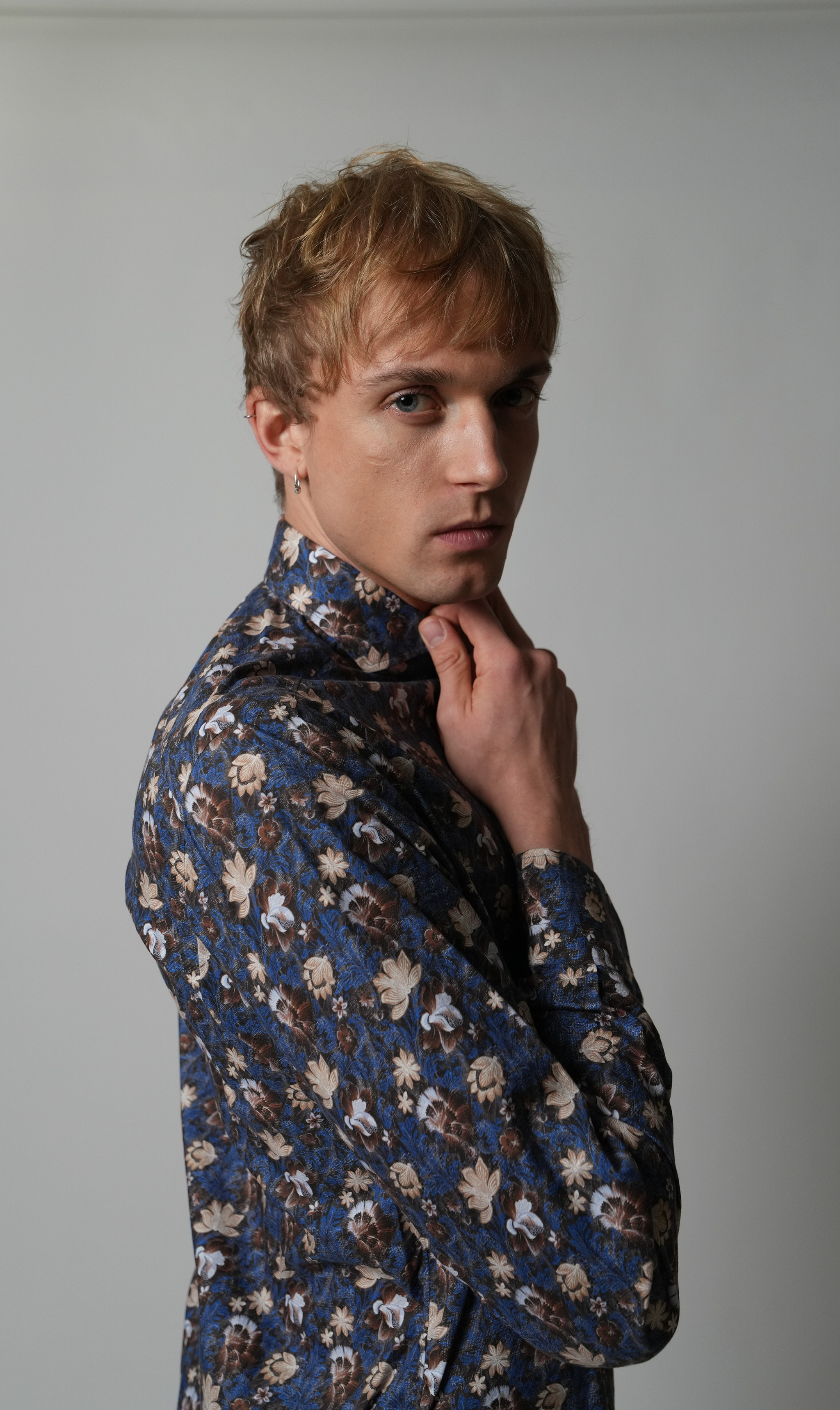 Blumenprint Hemd Regular Fit