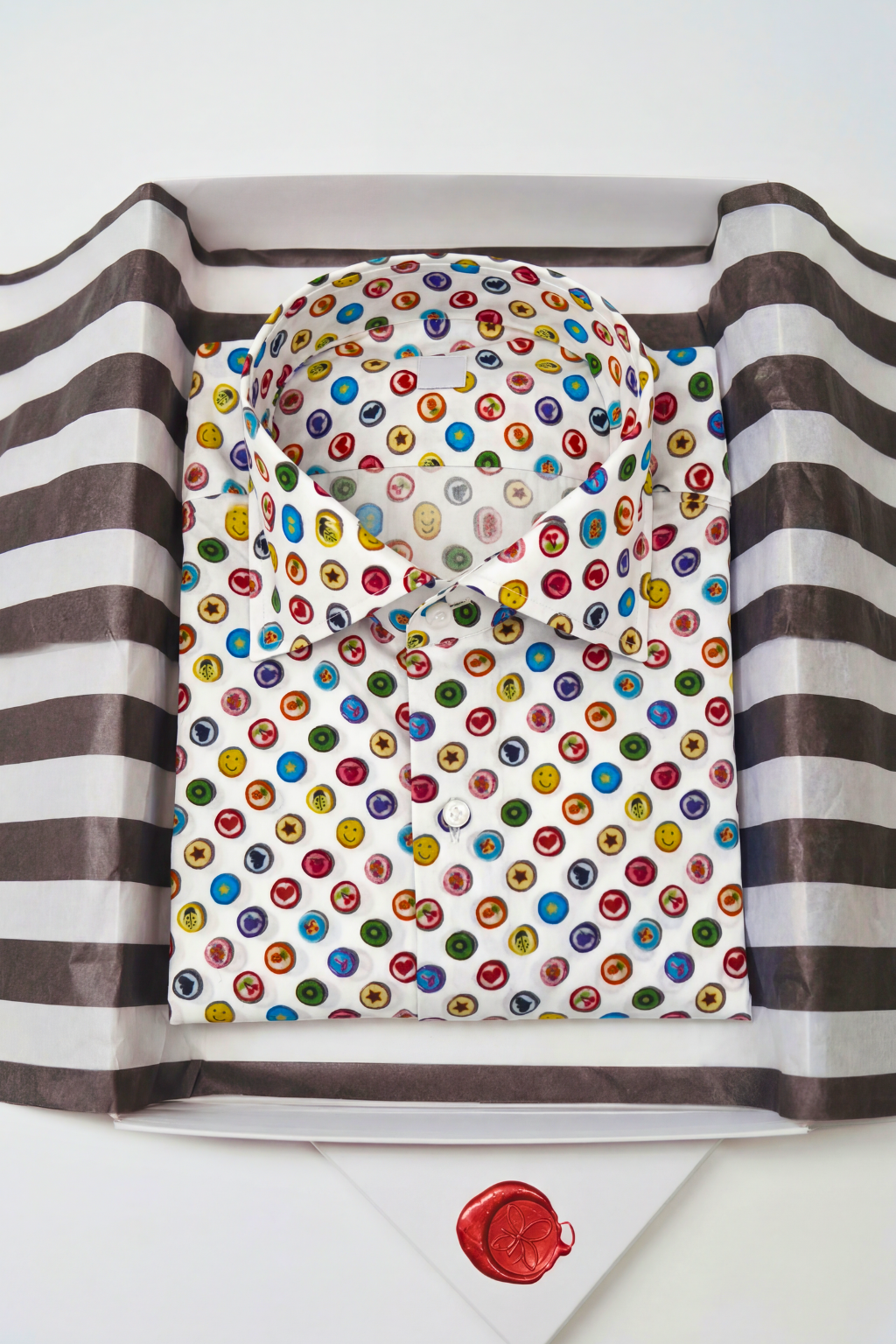 Knopfprint Hemd Slim Fit