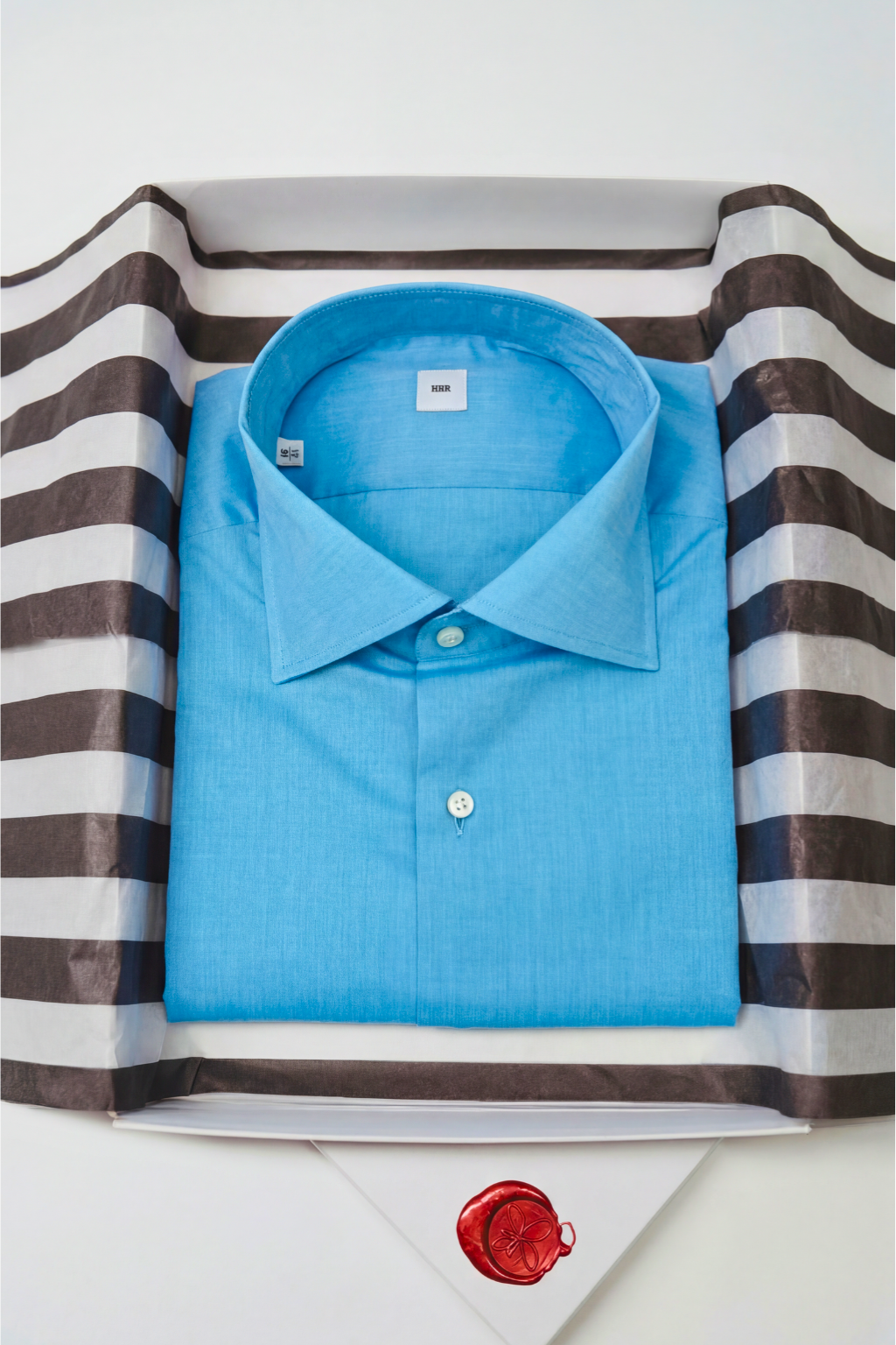 Vollzwirn Hemd Slim Fit Blau