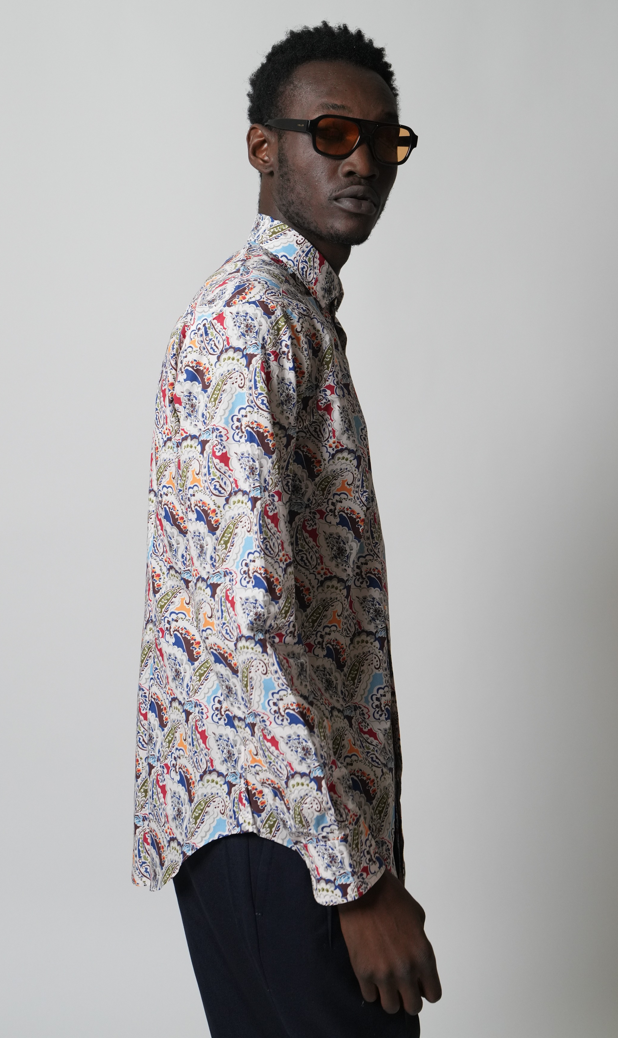 Paisley Hemd Super Slim Fit