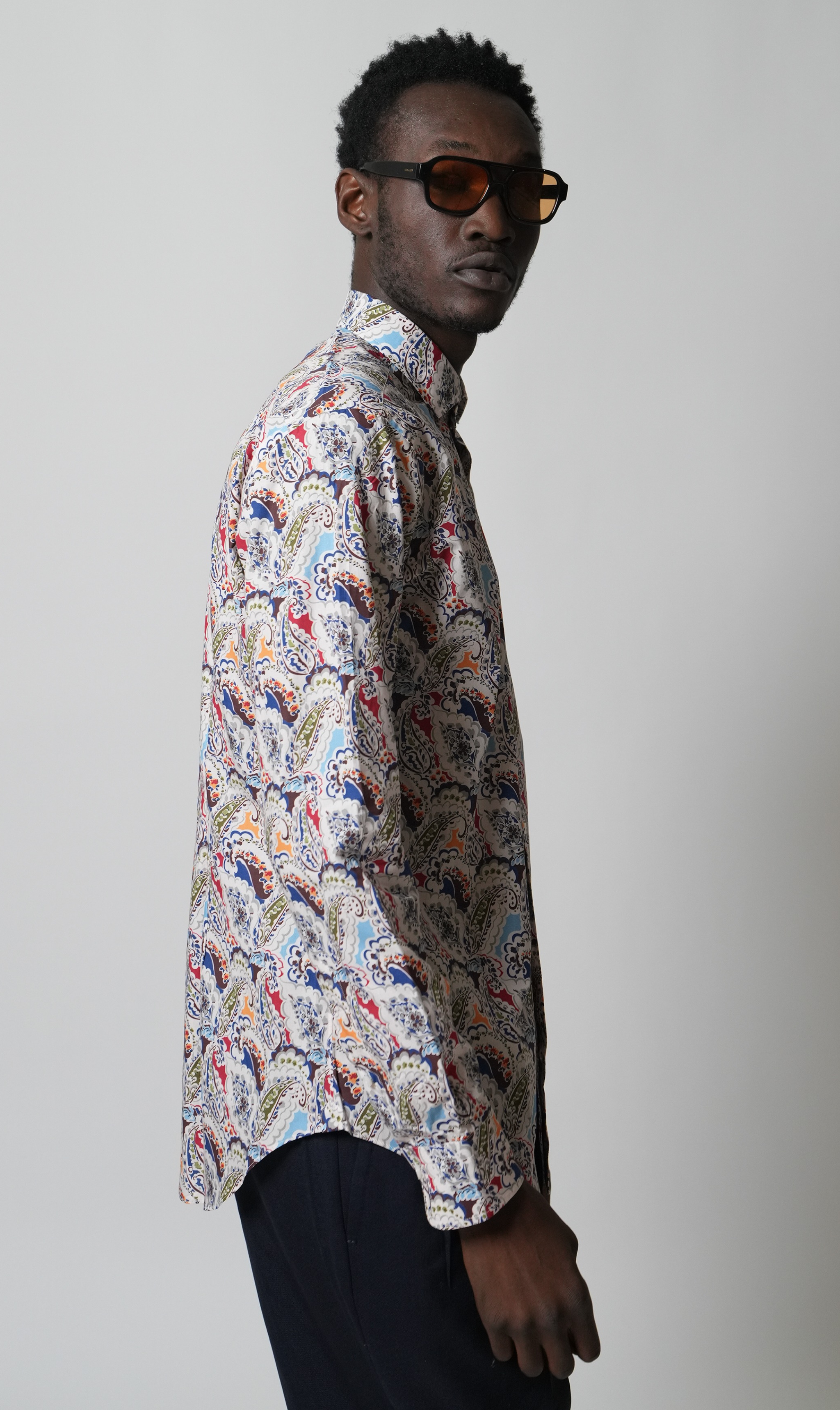 Paisley Hemd Super Slim Fit