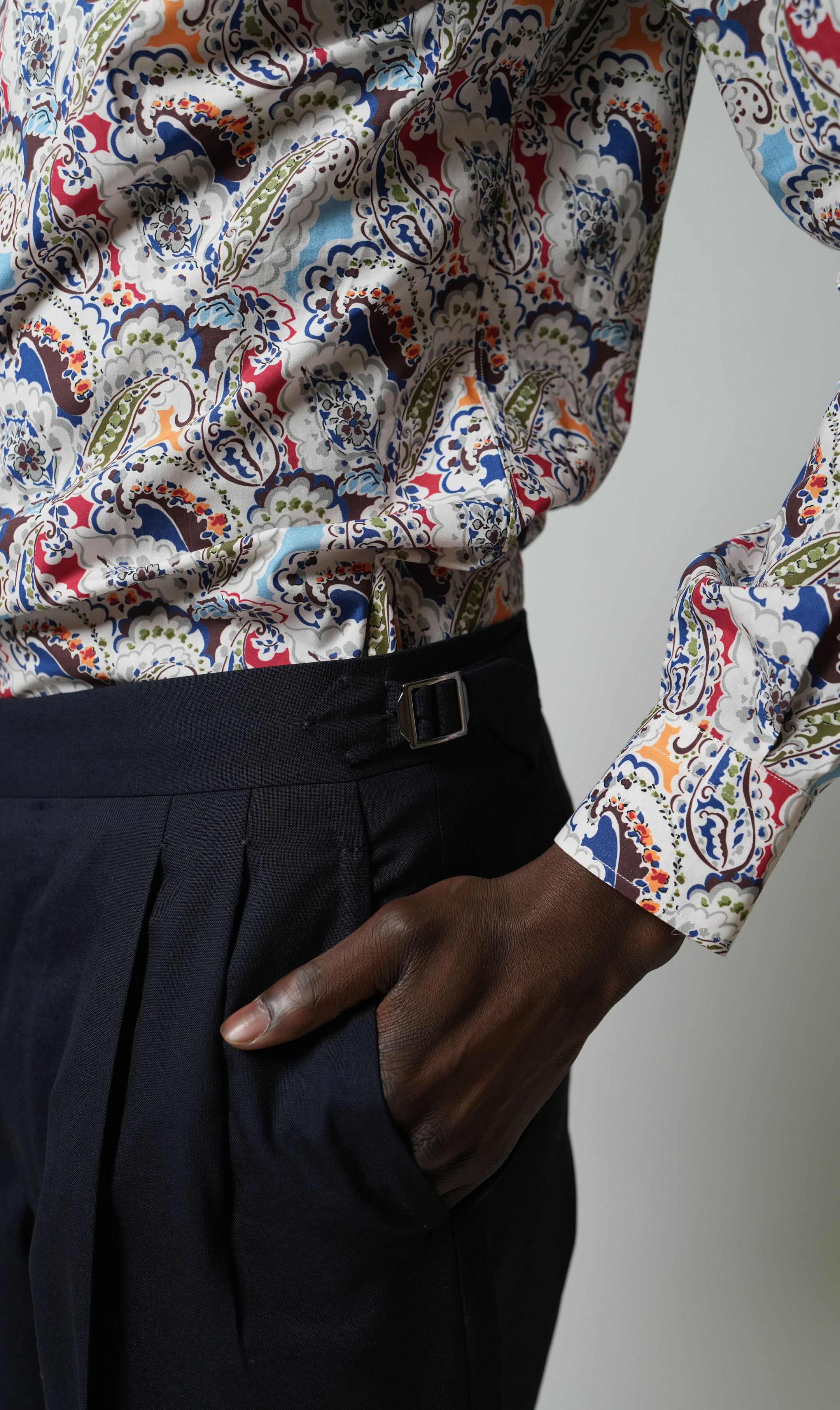 Paisley Hemd Super Slim Fit