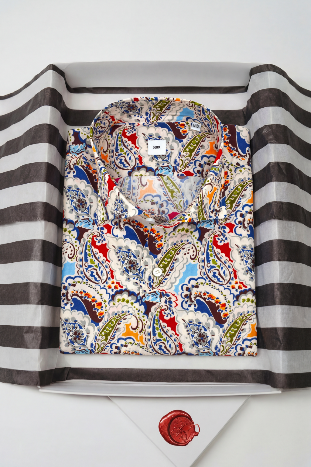 Paisley Hemd Super Slim Fit