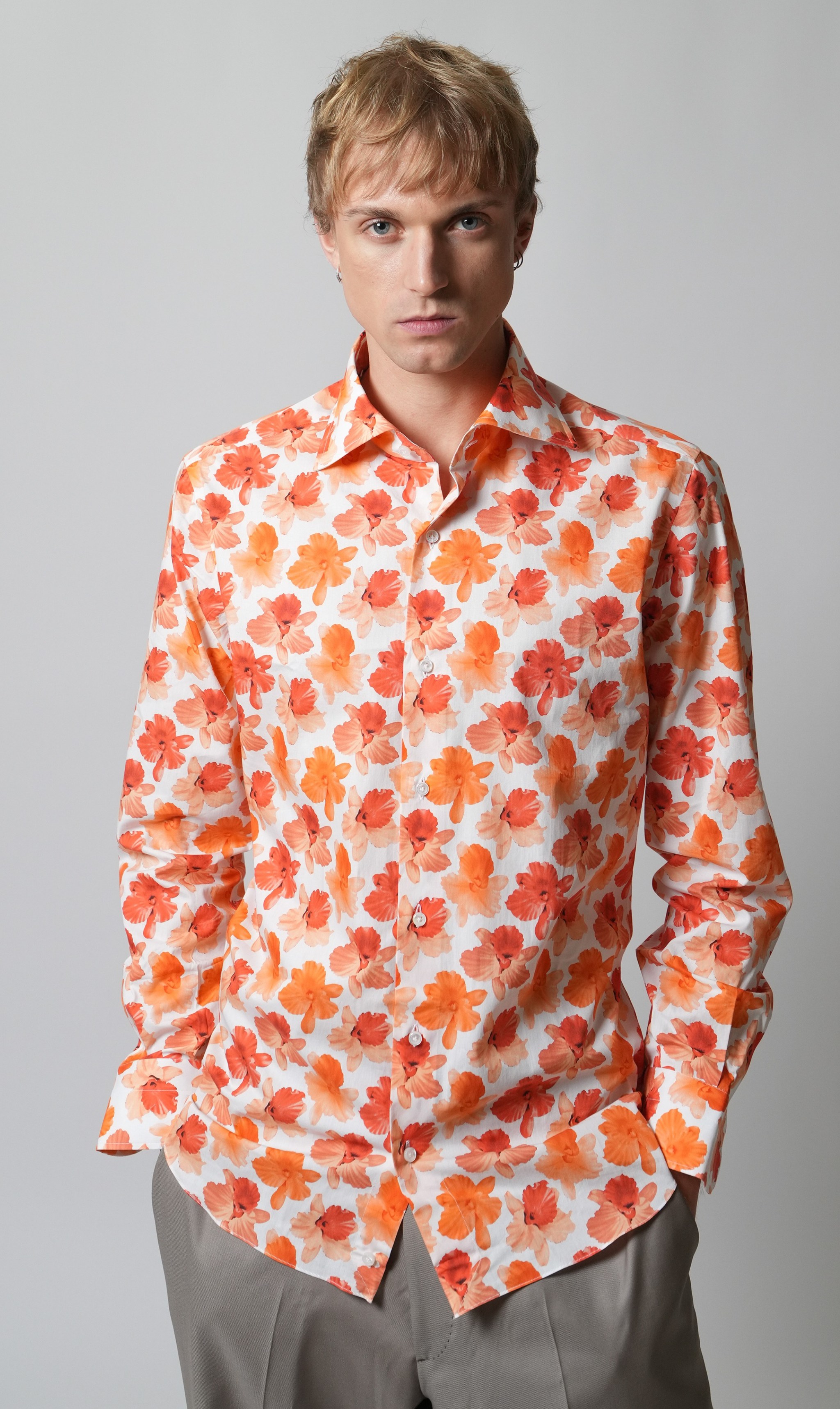 Shirt Handmade in Italy Slim Fit Hawaii