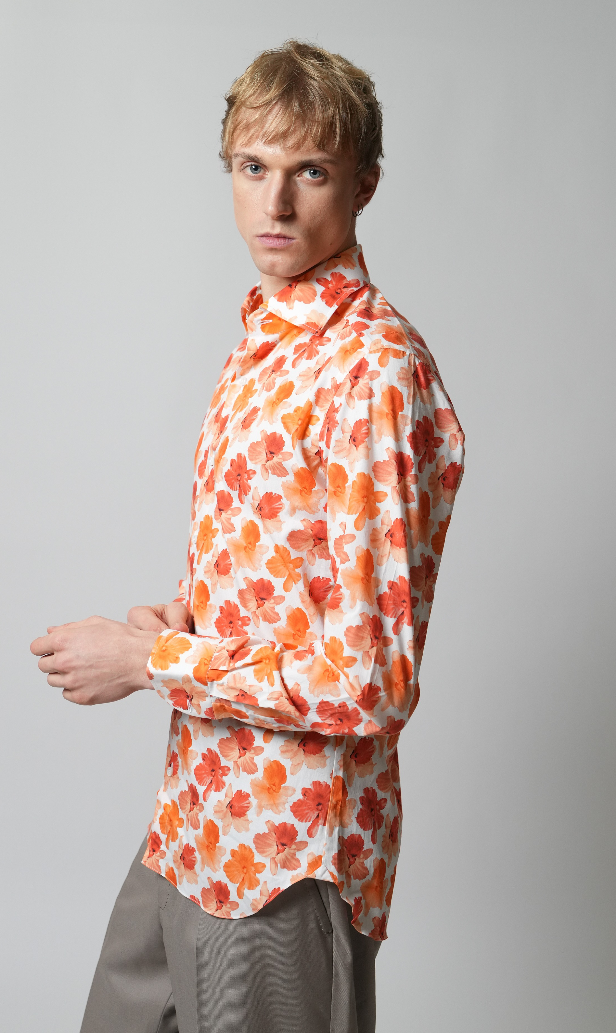 Hemd Handgemacht in Italien Slim Fit Hawaii