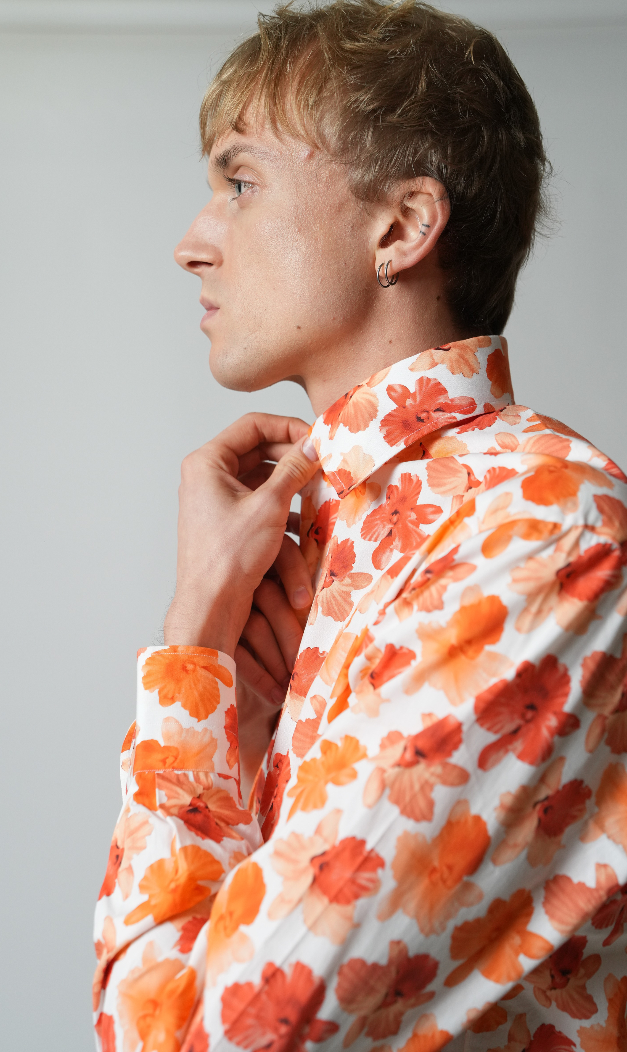 Shirt Handmade in Italy Slim Fit Hawaii