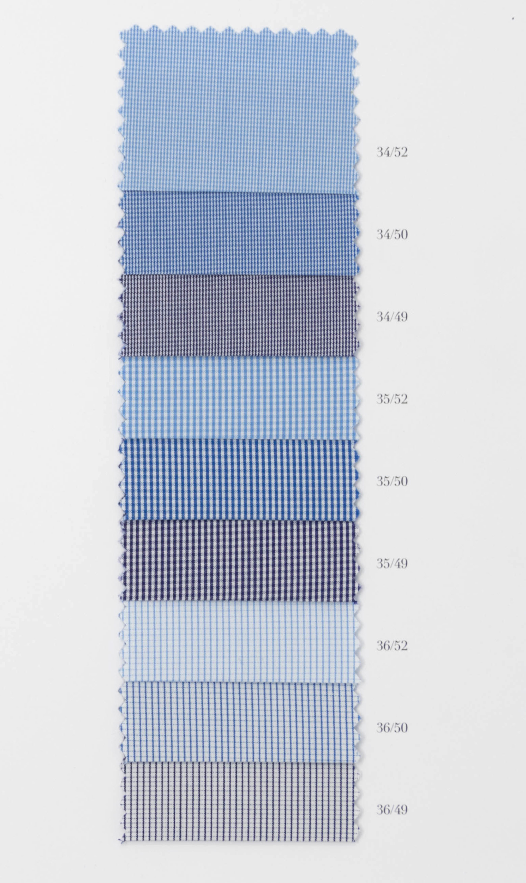 Sky 100/2 Full-twist. 100% Cotton by Bersini Handmade in Italy - striped - checked
