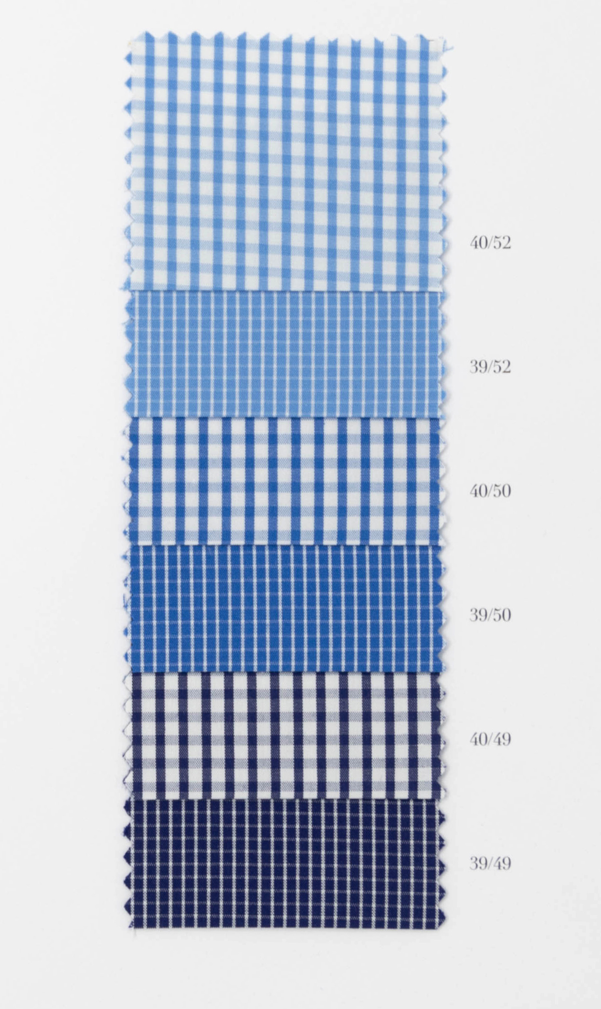 Sky 100/2 Full-twist. 100% Cotton by Bersini Handmade in Italy - striped - checked