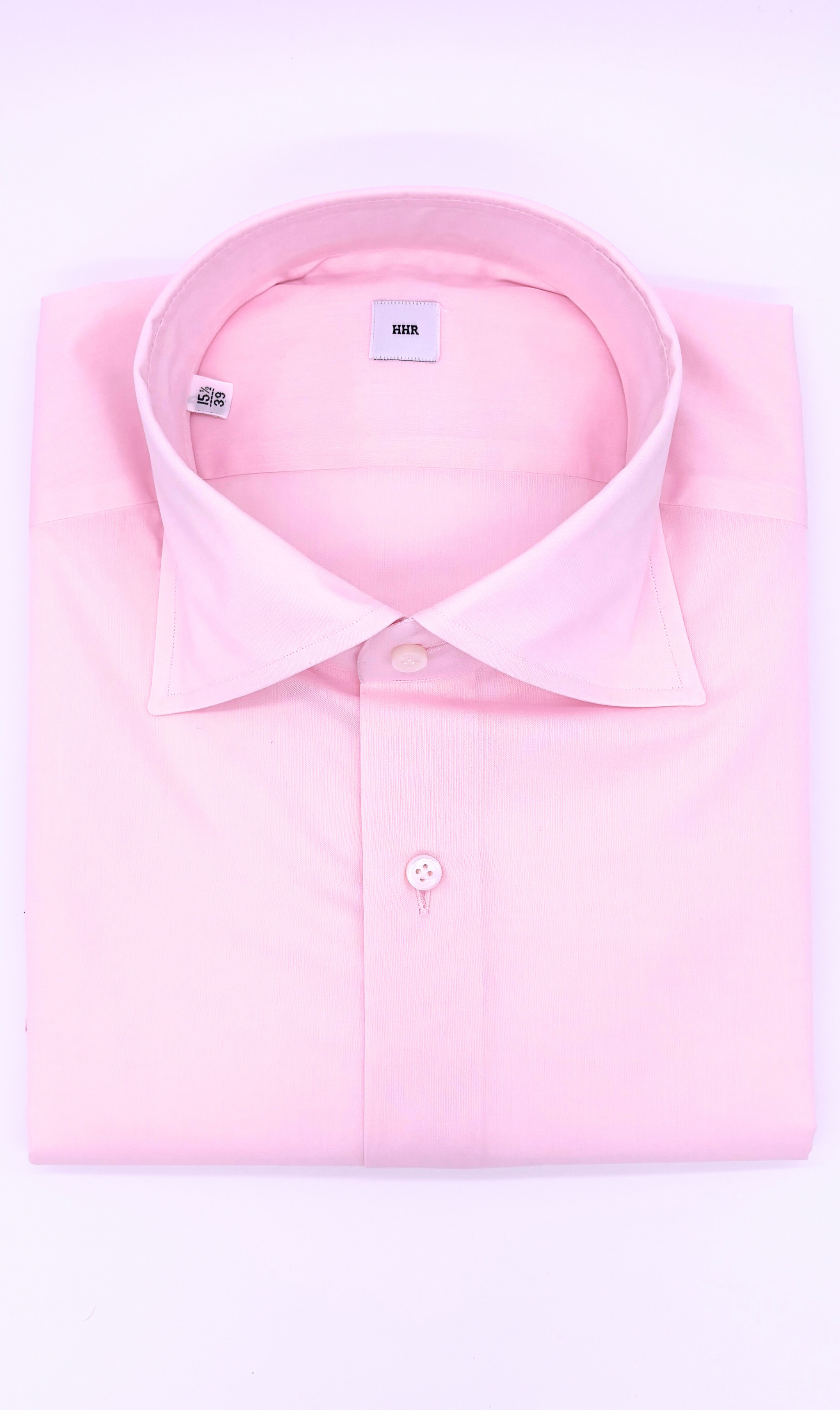 Nachhaltiges Herrenhemd in Rosa, Slim-Fit-Schnitt, handgefertigt in Italien aus ägyptischer Baumwolle.