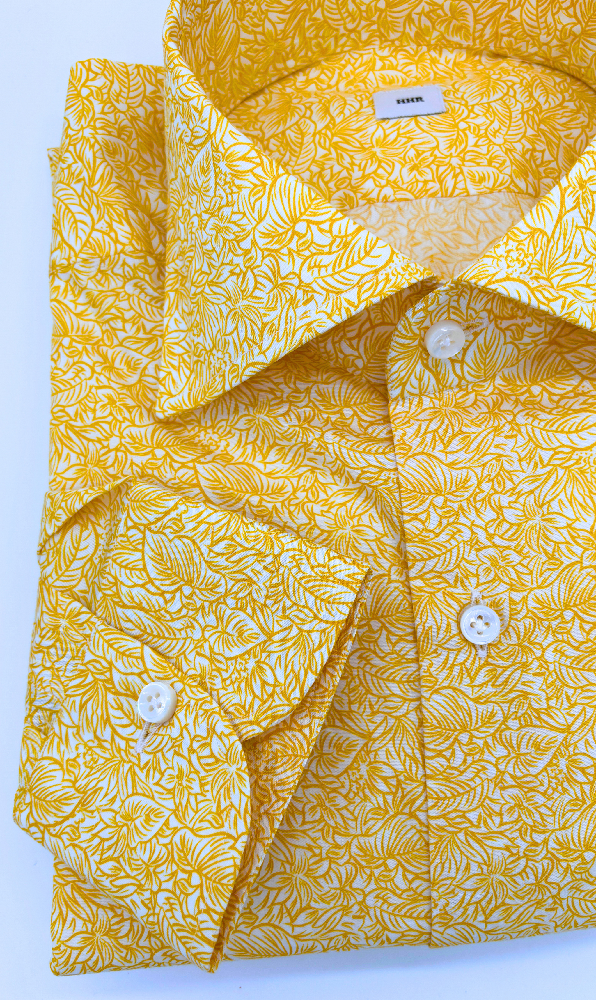 Slim Fit Shirt Yellow Print Sartoriali No. 4 Slim Fit Shirt Yellow Print Sartoriali No. 4