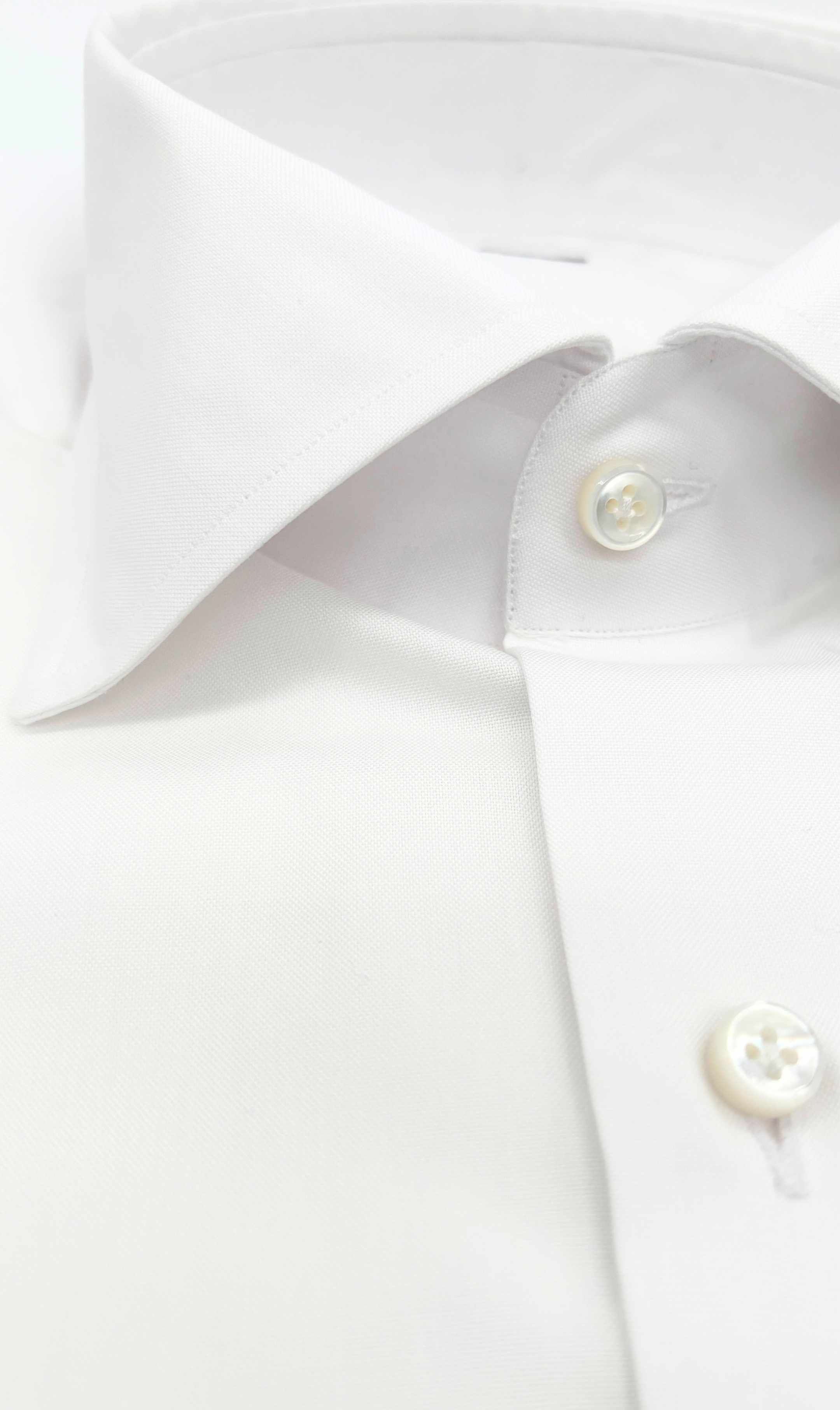 Shirt Handmade in Italy Two-Twist Slim Fit White
