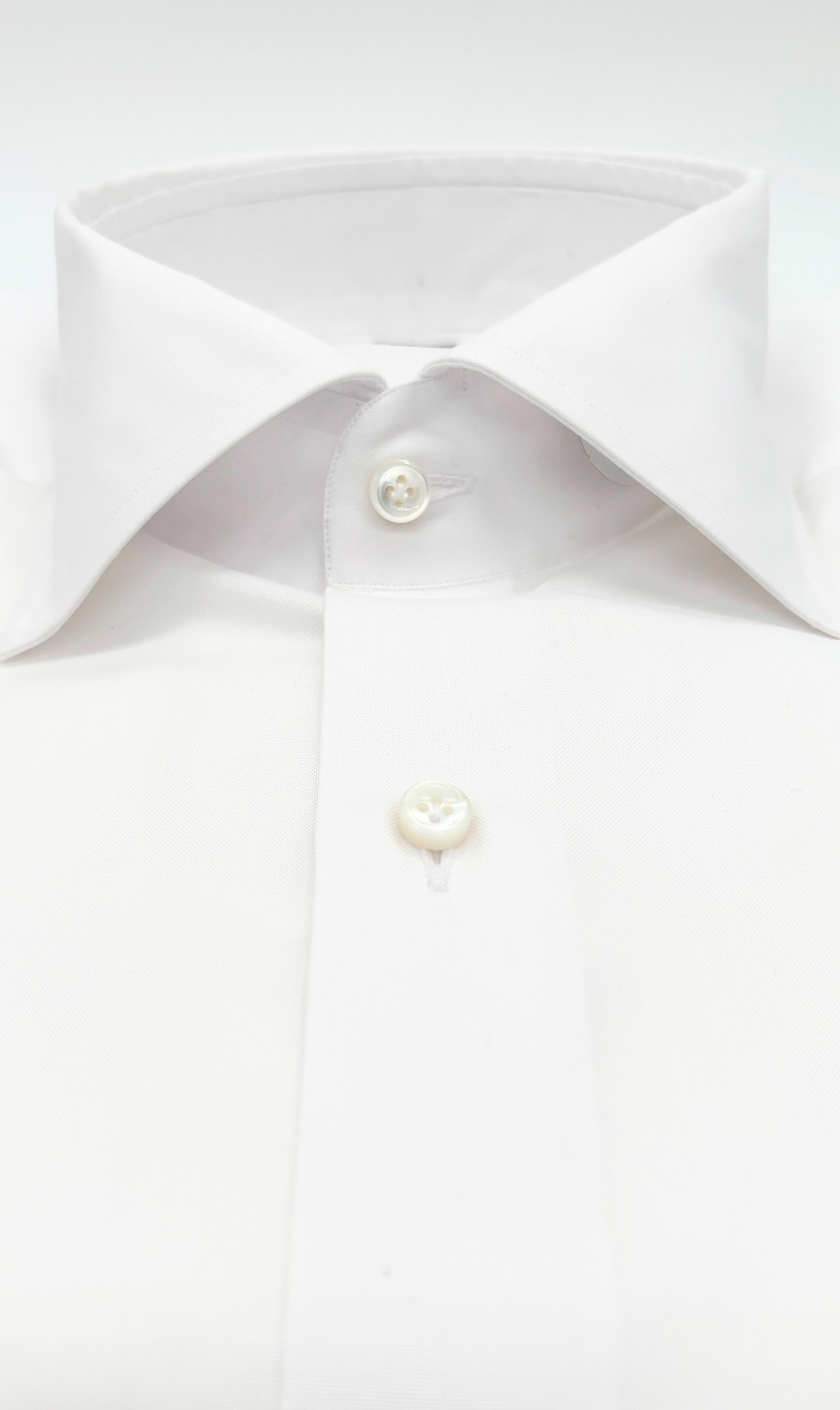 Shirt Handmade in Italy Two-Twist Slim Fit White