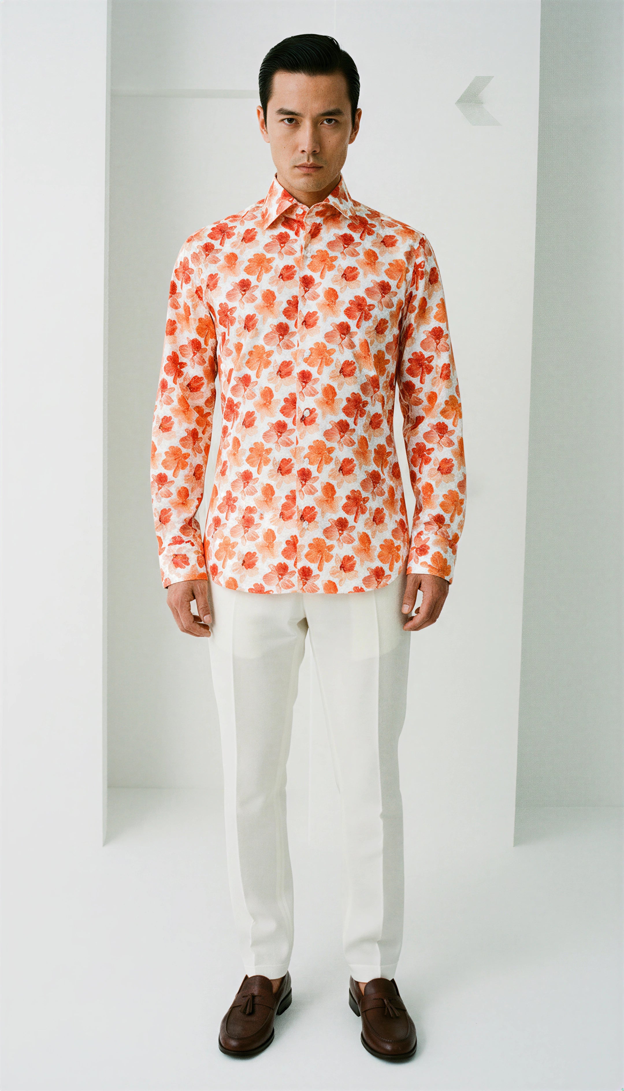 Shirt Handmade in Italy Slim Fit Hawaii