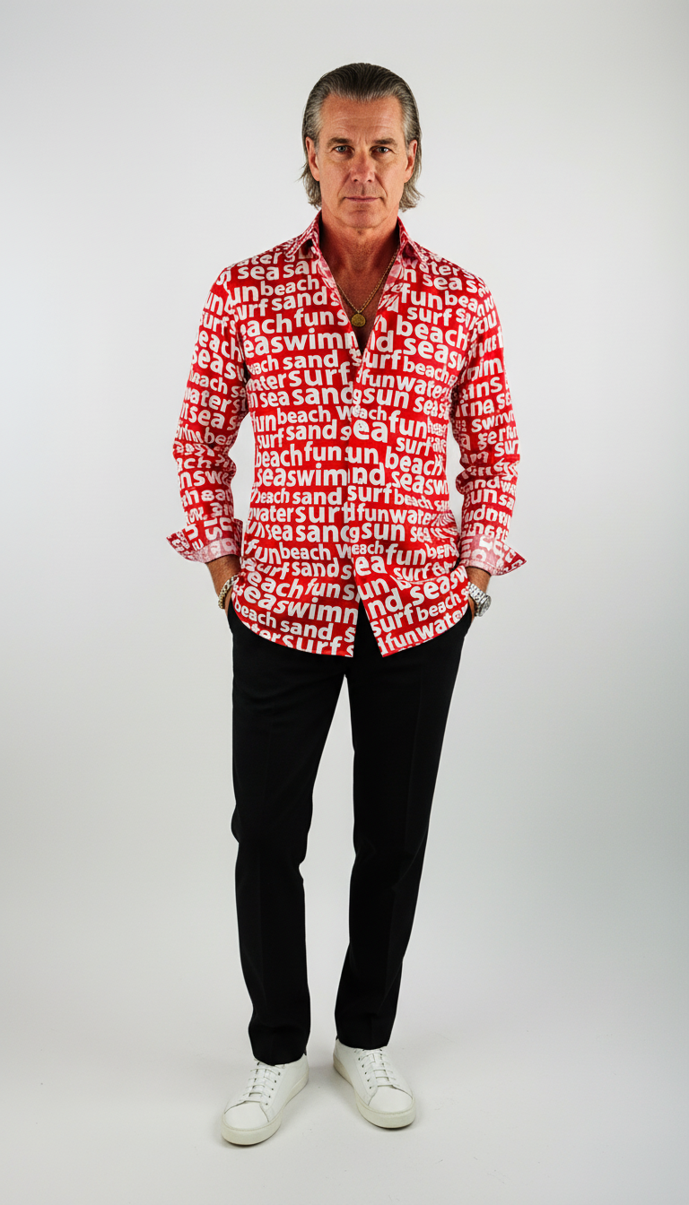 Shirt Handmade in Italy Slim Fit Surfer